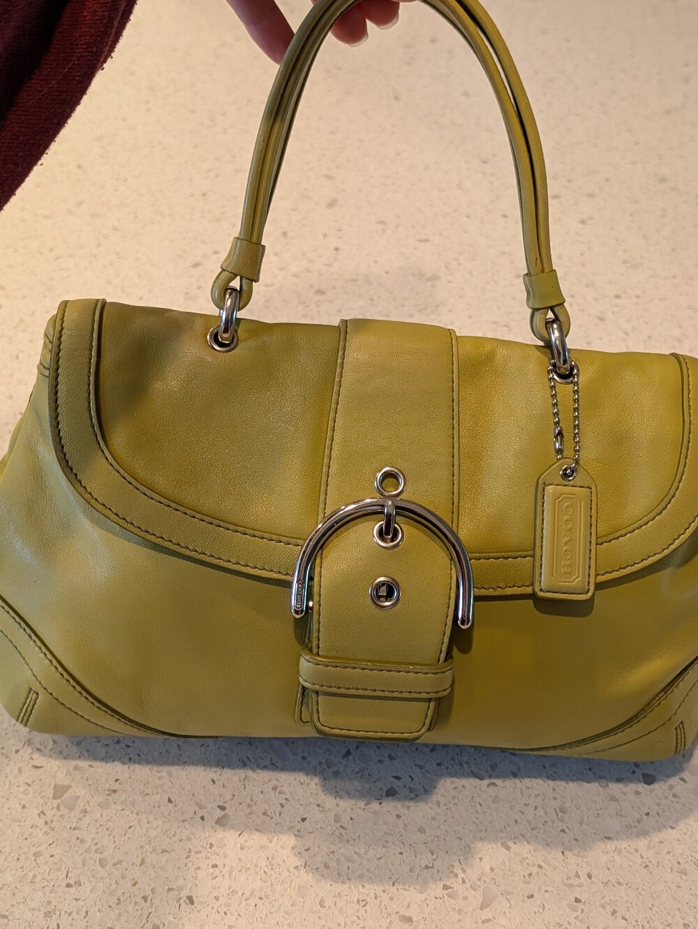 Coach Y2K 2004 Soho Buckle Top Handle Purse & Soho Kisslock Wristlet Green Set - Picture 2 of 16